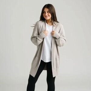 ZYIA Active Normandy Cardigan Mushroom- Medium